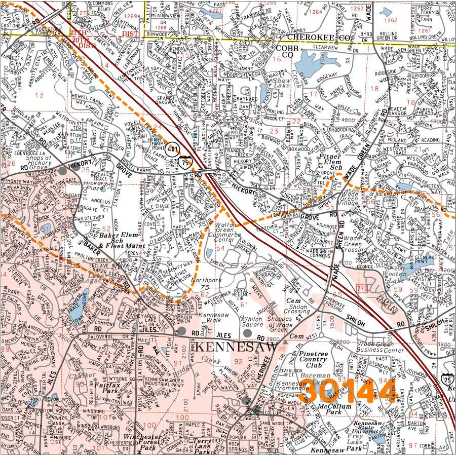Bartow County Property Lines Georgia County Wall Map - Bartow County Georgia Wall Map